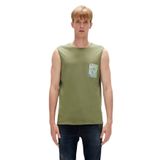 Monstera Tank-Top Thyme Yeşil Desenli Erkek Atlet