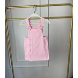Monsterçocuk ~ Kız Çocuk Denim Elbise ( Pembe ) - 3 - 4 Yaş - Açık Pembe