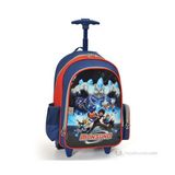 Monsuno Çekçek Okul Çantası 30*38*18 cm (Mavi-Kırmızı)