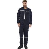 Mont 7/7 Gabardin %100 Pamuk Reflektörlü Kapitoneli Kışlık - Lacivert - 2XL
