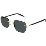 Mont Blanc MB0270S 001 51 Altın Erkek Güneş Gözlüğü