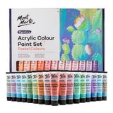 Mont Marte Akrilik Renkli Pastel Boya Seti İmza 48 adet x 36 ml (1,2 US fl.oz), Kremsi Pastel Akrilik Boya Seti, İyi Kaplama, Yarı Mat Kaplama, Çoğu Sanat ve El İşi Yüzeyleri İçin İdealdir.
