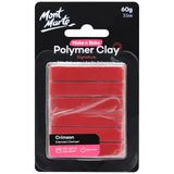 Mont Marte M.M. N Bake Polimer Kil 60G Yap - Koyu Kırmızı