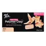 Mont Marte Make n Bake Polimer Kil İmza Bej 400 g (14,1 oz) Blok, Fırında Pişirin, Yumuşak ve Pürüzsüz, Şekillendirici, El Sanatları, Kendin Yap Dekor, Takı