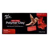 Mont Marte Make n Bake Polimer Kil İmza Kırmızı 400g (14,1 oz) Blok, Fırında Pişirin, Yumuşak ve Pürüzsüz, Şekillendirici, El Sanatları, Kendin Yap Dekor, Takı