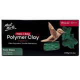Mont Marte Make n Bake Polimer Kil İmza Temel Yeşil 400 g (14,1 oz) Blok, Fırında Pişirin, Yumuşak ve Pürüzsüz, Şekillendirici, El Sanatları, Kendin Yap Dekoru, Takı