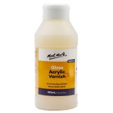 MONT MARTE Parlak Akrilik Vernik İmza 250ml (8,5 US fl. oz), Akrilik Boya Verniği, Yapıtları Toz, Işık, Arşiv Son İşlem Verniklerinden Mühürler ve Korur, Berrak Kurur