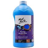 Mont Marte Premium Dökme Akrilik Boya, 1 L (33 oz), Gök Mavisi, Önceden Karışık Akrilik Boya, Gerilmiş Kanvas, Ahşap, MDF ve Hava Kuruyan Kil Dahil Çeşitli Yüzeyler İçin Uygundur.