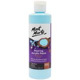MONT MARTE Premium Dökme Akrilik Boya, 240 ml (9 oz), Açık Mavi, Önceden Karışık Akrilik Boya, Gerilmiş Kanvas, Ahşap, MDF ve Hava Kuruyan Kil Dahil Çeşitli Yüzeyler İçin Uygundur.