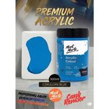 MONT MARTE Profesyonel Cerulean Blue 300ML Canlı Renk Solmayan Akrilik Boya Yüksek Pigment Üstün Örtücü Premium Seri - Açık Mavi