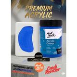 MONT MARTE Profesyonel Cobalt Blue 300ML Canlı Renk Solmayan Akrilik Boya Yüksek Pigment Üstün Örtücü Premium Seri - Mavi