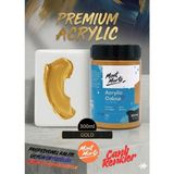 MONT MARTE Profesyonel Gold Altın 300ML Canlı Renk Solmayan Akrilik Boya Yüksek Pigment Üstün Örtücü Premium Seri