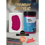 MONT MARTE Profesyonel Magenta 300ML Canlı Renk Solmayan Akrilik Boya Yüksek Pigment Üstün Örtücü Premium Seri