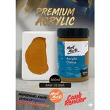MONT MARTE Profesyonel Raw Sienna 300ML Canlı Renk Solmayan Akrilik Boya Yüksek Pigment Üstün Örtücü Premium Seri - Kahverengi