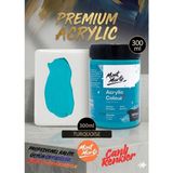 MONT MARTE Profesyonel Turquoise Turkuaz 300ML Canlı Renk Solmayan Akrilik Boya Yüksek Pigment Üstün Örtücü Premium Seri