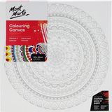 MONT MARTE Renkli Boyama Tuvali 30X30 cm - Mandala Serisi (4 Farklı Desen Seçeneği)