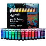 Mont Marte Signature Akrilik Boya Seti, 36 renk x 36 ml, Yarı Mat Kaplama, Tuval, Ahşap, MDF, Deri, Havayla Kurutulmuş Kil, Sıva, Karton, Kağıt ve El Sanatları için Uygun