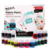 Mont MARTE Signature kumaş boyası, 20 adet 20 ml, moda DIY ve ev eşyaları için uygundur