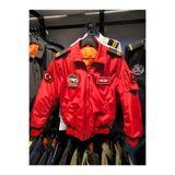 mont Pilot Uçuş Montu - Kırmızı Renk - Bomber