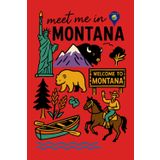 Montana Adventure Notebook: Wild Nature & Western Spirit Journal: Rustic Travel Logbook for Outdoor Lovers, Campers, and Cowboys | 6x9” Lined Pages | Western USA Theme