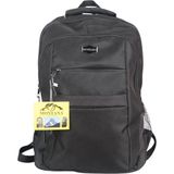 Montana Mountaıner Laptop Notebook Bölmeli Su Geçirmez Sırt Çantası 15.6-16.1-16.9-17.3 Inc - 000-Siyah