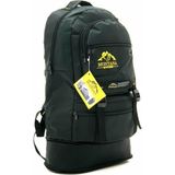 Montana Mountainer Unisex Körüklü Dağcı Sırt Çantası Su Geçirmez Kalın Kumaş ile 65 lt Kapasiteli - Siyah