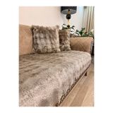 montanahome Ultra Soft Tavşan Tüyü Koltuk Örtüsü – Premium Dekor