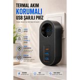 Montbell Akım Korumalı Priz Çoklayıcı USB Type-C Şarjlı Termal Korumalı Çocuk Güvenlikli 2500W