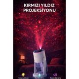Montbell Yıldız Projeksiyonlu Hava Nemlendirici RGB LED Gece Lambası Sessiz Ultrasonik Buhar Makinesi