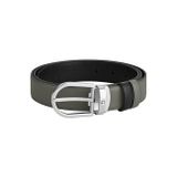 Montblanc At Nalı Tokalı Orta Boy 30 mm Çift Taraflı Deri Kemer 220019