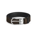 Montblanc At Nalı Tokalı Süet Deri 30 mm Çift Taraflı Kemer 220977