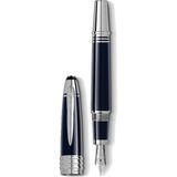 Montblanc John F. Kennedy Dolma Kalem, Reçine, Platin 132088 - Mavi