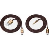 Montblanc MB 01 Kulaklıklar Kahverengi Kablo Seti 127825