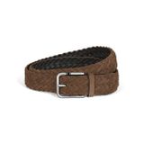 Montblanc Meisterstück Süet 35 mm L Size Kare Tokalı Kemer 222257