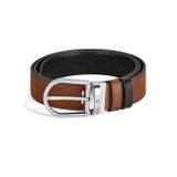 Montblanc Sartorial At Nalı Tokalı 35 mm Çift Taraflı Deri Kemer 198411
