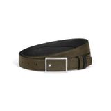 Montblanc Sartorial Kakma Plakalı Deri 30 mm Çift Taraflı Kemer 222217