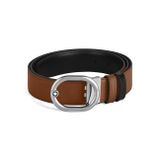 Montblanc Sartorial LOvale 35 mm Çift Taraflı Deri Kemer 221024
