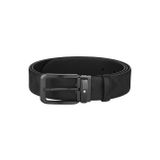Montblanc Siyah 35 mm Çift Taraflı Deri Kemer 130587