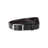 Montblanc Siyah\Kahverengi 30 mm Çift Taraflı Deri Kemer 126020