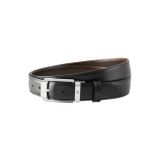 Montblanc SiyahKahverengi 30 mm Çift Taraflı Deri Kemer 129439