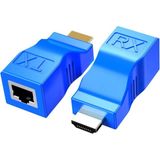 Monte Lua HDMI Uzatıcı, Dds-Dudes HDMI - Ethernet Ağ Kabloları Uzatma Dönüştürücü Tekrarlayıcı, CAT5E Cat6 1080P Üstü 30 M Uzatıcı Hdtv Stb DVD Ps4 Için Uygundur