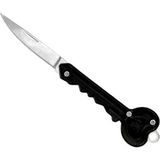 Monte Lua Paslanmaz Çelik, Katlanır, Cep Çakısı, Outdoor Kamp Bıçağı, Anahtarlıklı, 12 Cm - Siyah