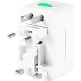 Monte Lua Universal Çoklu Priz Çevirici Dönüştürücü Seyahat Adaptörü, 150+ Ülke, 125V-250V-6A-13A, Narita NRT-640 - 1 Adet