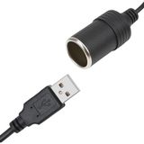 Monte Lua USB 2.0 Siyah 5 Volt 2 Amper To 12 Volt 800MAH Araç Çakmaklığına Çevirici - 1 Adet