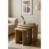 Monte Sehpa Monte Lotus 3'lü Zigon Sehpa Şık Dekor için Suntalam Malzeme ile 60 cm Derinlik 38 cm Genişlik