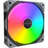 Montech E28 Argb 120 mm Kasa Fanı, Gelişmiş Soğutma Verimliliği Için 28 mm Kalınlığında Fan, Pwm 4 Pimli, Fdb Rulman, Sessiz Düşük Gürültü, 2000 Rpm, Aıo Uyumlu (Siyah, Tekli Paket) - 0-Bordo