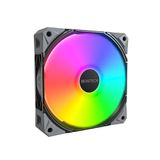 MONTECH E28 ARGB 120 mm Kasa Fanı, Gelişmiş Soğutma Verimliliği için 28 mm Kalınlığında Fan, PWM 4 Pimli, FDB Rulman, Sessiz Düşük Gürültü, 2000 RPM, AIO Uyumlu (Siyah, TEKLİ Paket)