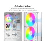 Montech GF120 V2 Argb 120MM Kasa Fan - Şık ve Minimalist Tasarım, Yüksek Hava Akışı, Hidrolik Rulman, Sessiz Performans, Canlı Argb Aydınlatma, Beyaz - 0 - Siyah