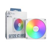 MONTECH GF120 V2 ARGB 120mm Kasa Fan - Şık ve Minimalist Tasarım, Yüksek Hava Akışı, Hidrolik Rulman, Sessiz Performans, Canlı ARGB Aydınlatma, Beyaz
