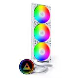 Montech Lightflow Argb 360 Beyaz – Ultra Sessiz Aıo Sıvı Cpu Soğutucu, 3100 Rpm Pompa, Üçlü Sessiz Fanlar, Üstün Isı Dağ